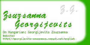 zsuzsanna georgijevits business card